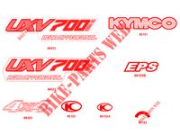 EMBLEMA para Kymco KYMCO UXV 700I EPS 4T EURO II