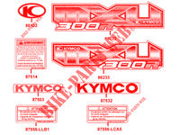 EMBLEMA para Kymco MXU 300 R 4T T3B