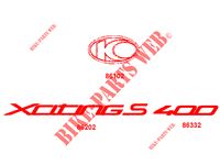 EMBLEMA para Kymco XCITING S 400I ABS 4T EURO 4