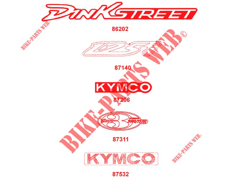 EMBLEMA para Kymco DINK STREET 125 I ABS 4T EURO III