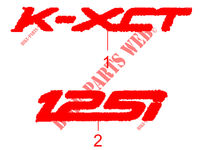 ADESIVO para Kymco K-XCT 125 I 4T EURO III