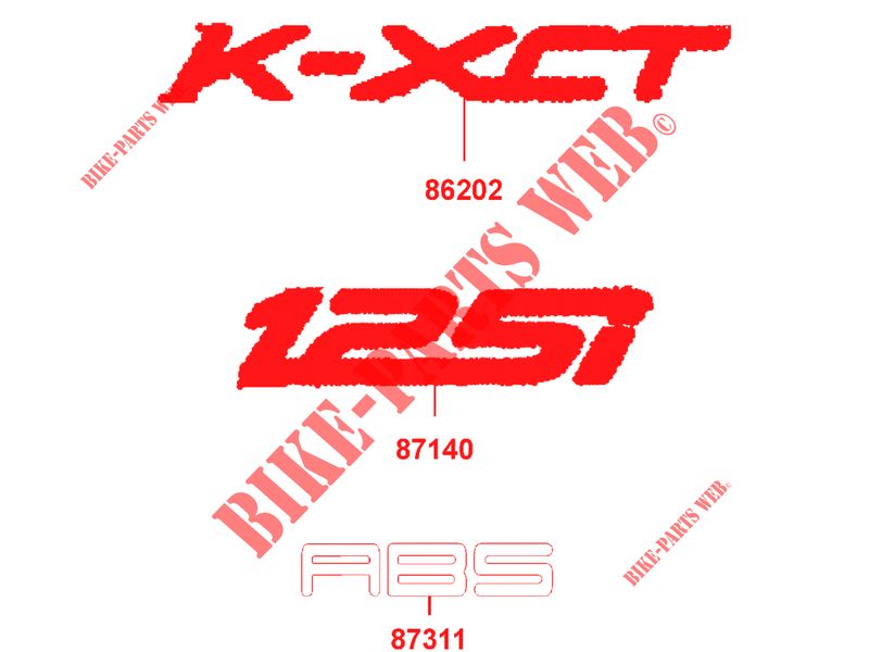 EMBLEMA para Kymco K-XCT 125 I ABS 4T EURO III